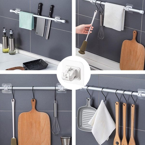 🔥HOT SALE 50% OFF🔥Nail-Free Adjustable Curtain Rod Holders
