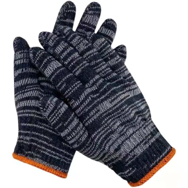 Guantes de trabajo protectores y resistentes, de punto, de calibre 10