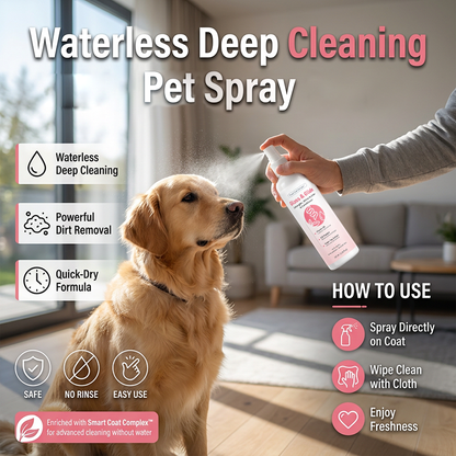 Spray sin agua 3 en 1 para mascotas
