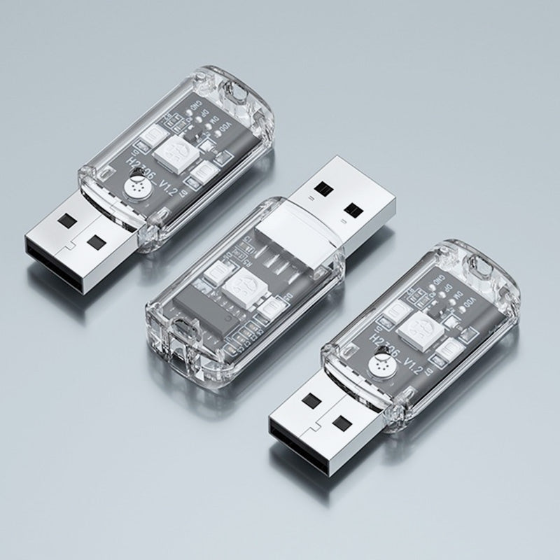 Control Remoto Inteligente por Voz USB para Aire Acondicionado con Luz Nocturna de 7 Colores