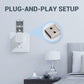 Control Remoto Inteligente por Voz USB para Aire Acondicionado con Luz Nocturna de 7 Colores