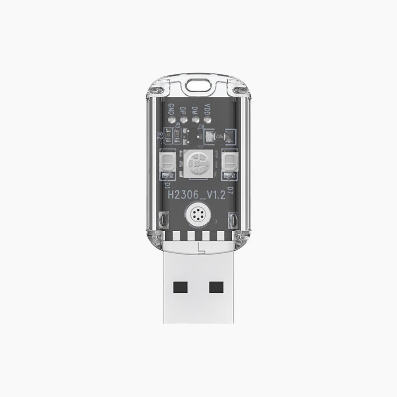 Control Remoto Inteligente por Voz USB para Aire Acondicionado con Luz Nocturna de 7 Colores