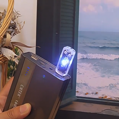 Control Remoto Inteligente por Voz USB para Aire Acondicionado con Luz Nocturna de 7 Colores