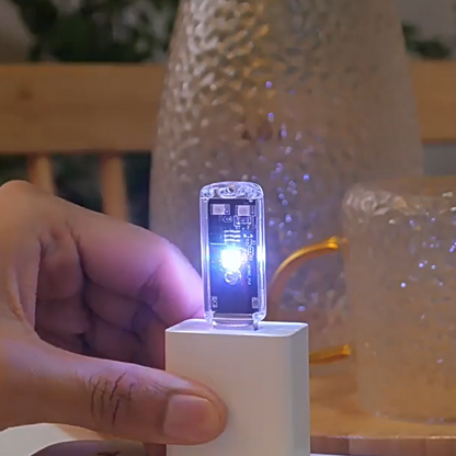 Control Remoto Inteligente por Voz USB para Aire Acondicionado con Luz Nocturna de 7 Colores