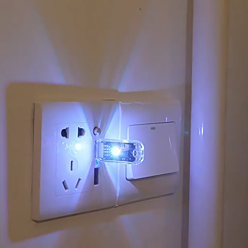 Control Remoto Inteligente por Voz USB para Aire Acondicionado con Luz Nocturna de 7 Colores