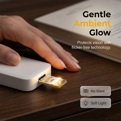 Luz nocturna LED USB mini portátil