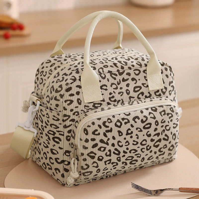 Portable Insulated Lunch Bag with Crossbody Strap