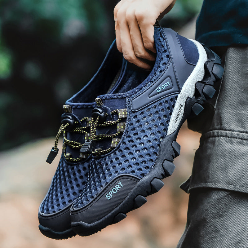 Zapatillas deportivas de malla ligera y transpirable para hombre