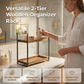 Estante Organizador de Madera Versátil de 2 Niveles