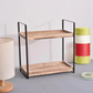 Estante Organizador de Madera Versátil de 2 Niveles