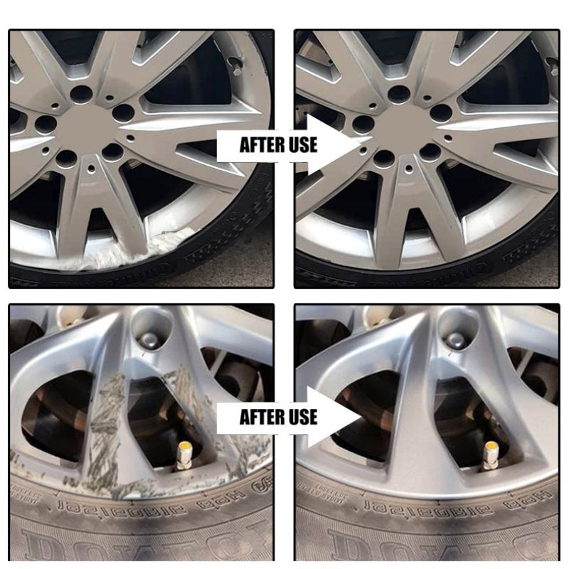 🚗🔥 Pasta todo en uno restauradora de llantas limpia, brilla y protege ruedas de coche sin esfuerzo