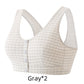 Soft Stretch Plaid Front Closure Bra