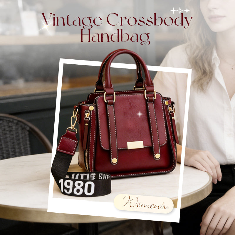 Dames Vintage Crossbody Handtas met Verstelbare Riem