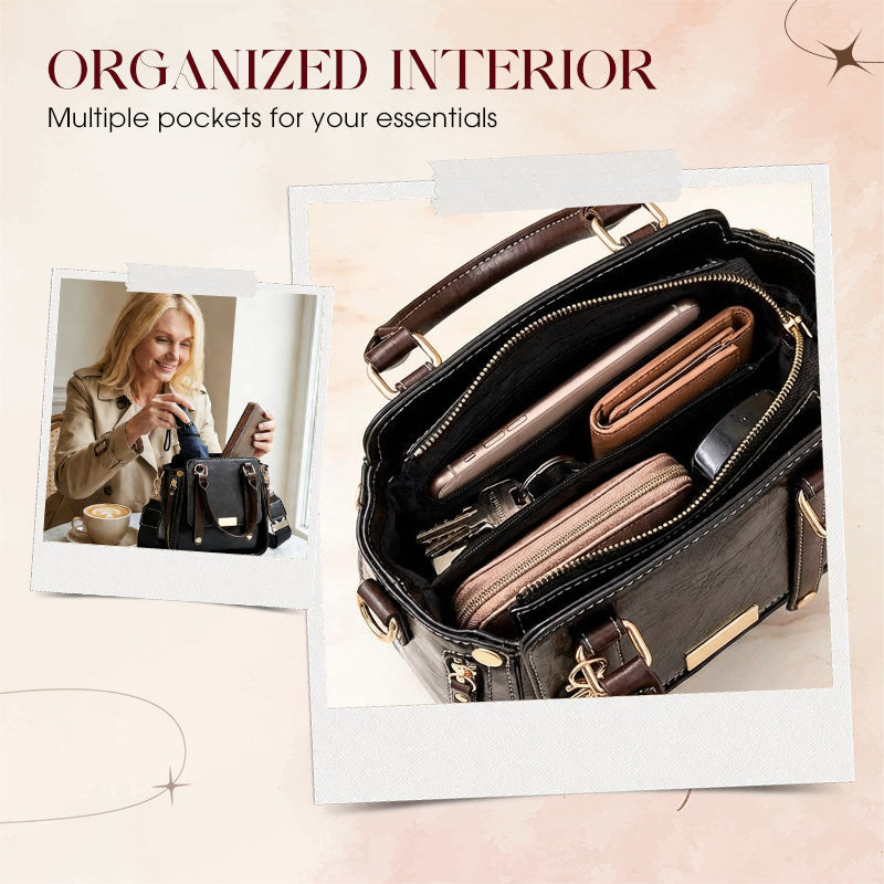 Dames Vintage Crossbody Handtas met Verstelbare Riem