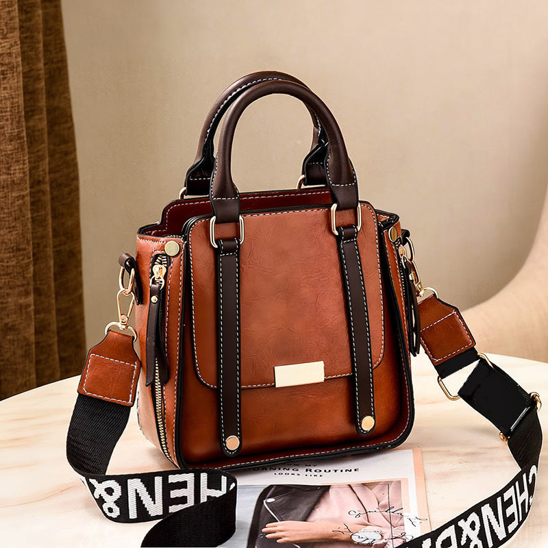 Dames Vintage Crossbody Handtas met Verstelbare Riem