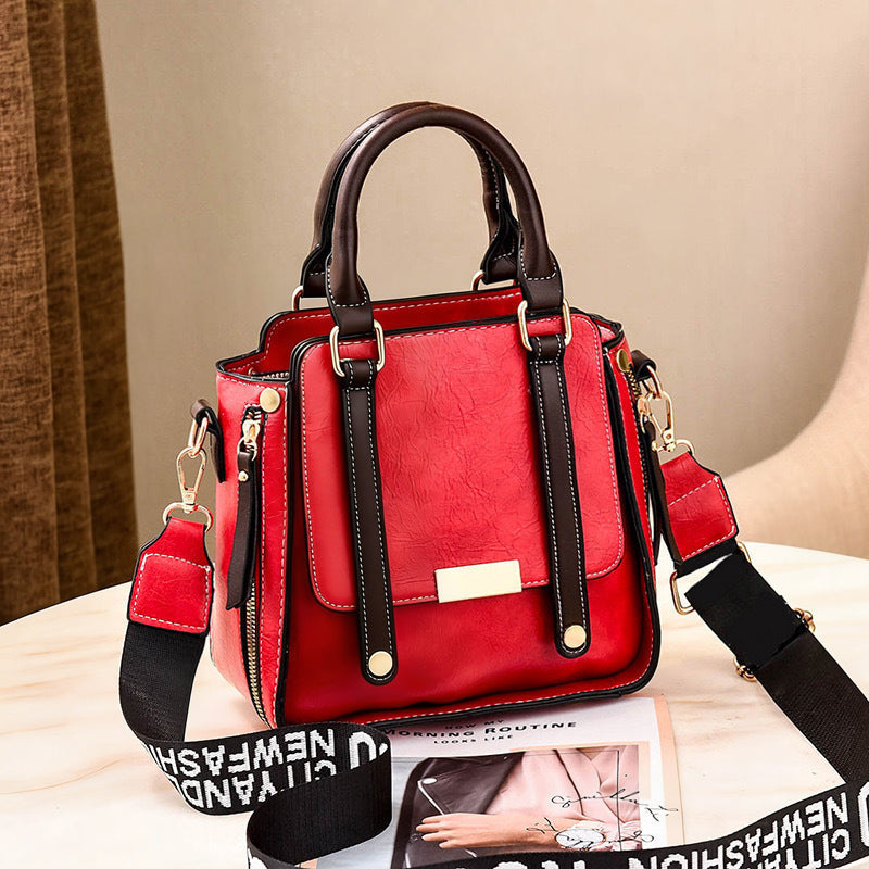Dames Vintage Crossbody Handtas met Verstelbare Riem