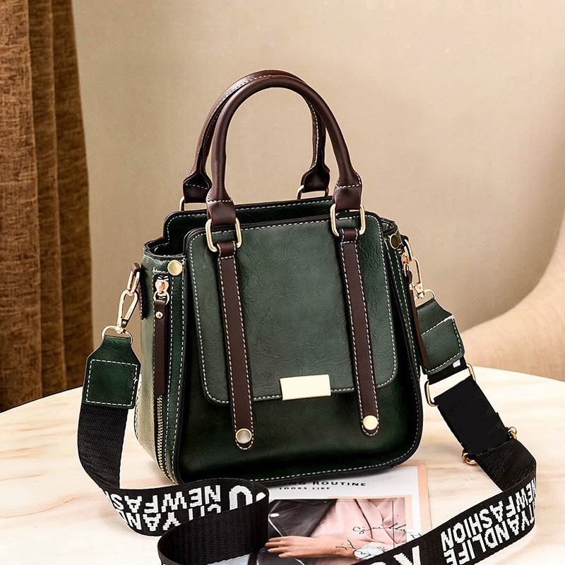Dames Vintage Crossbody Handtas met Verstelbare Riem