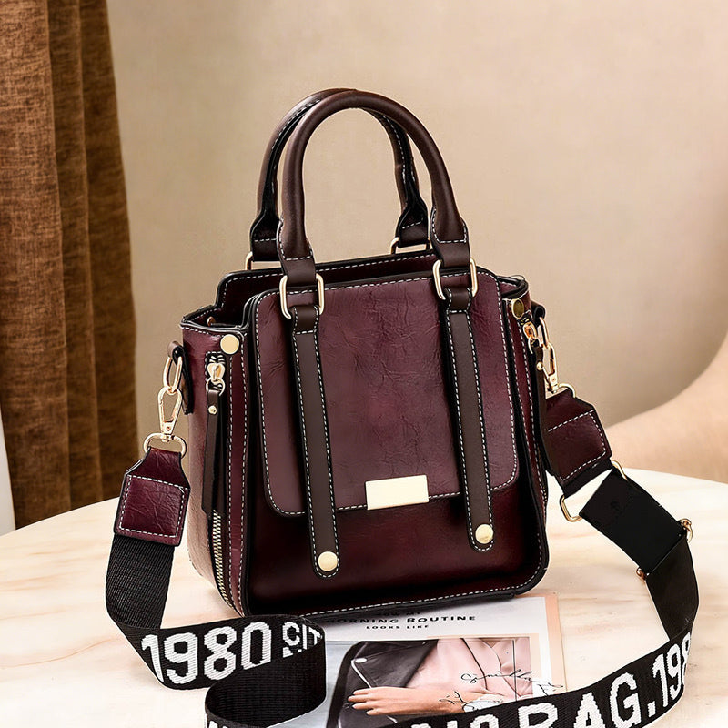 Dames Vintage Crossbody Handtas met Verstelbare Riem