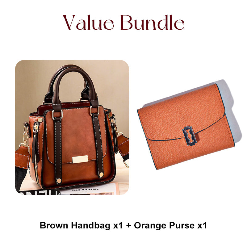 Dames Vintage Crossbody Handtas met Verstelbare Riem