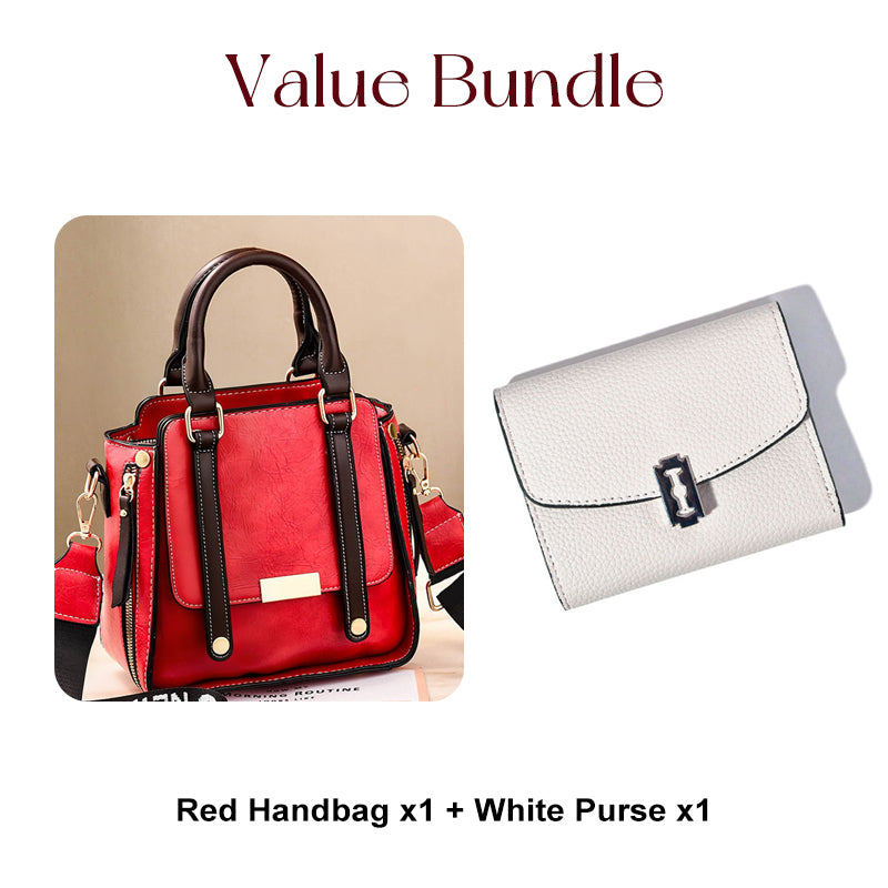 Dames Vintage Crossbody Handtas met Verstelbare Riem
