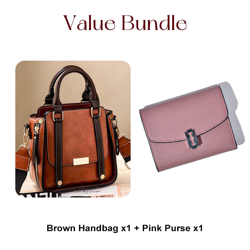 Dames Vintage Crossbody Handtas met Verstelbare Riem