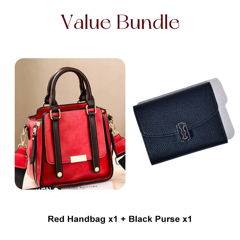 Dames Vintage Crossbody Handtas met Verstelbare Riem