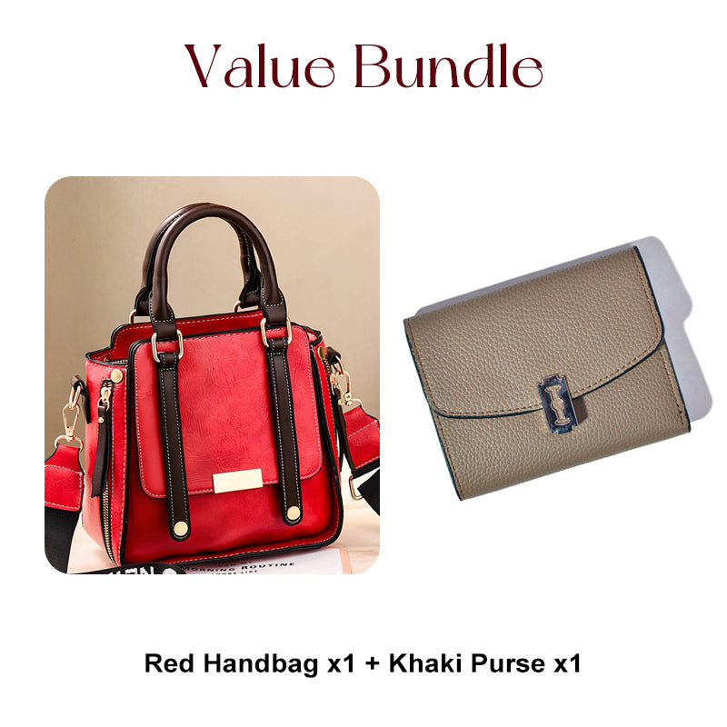 Dames Vintage Crossbody Handtas met Verstelbare Riem