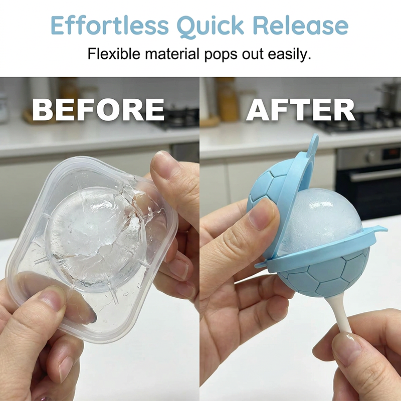 Molde Mini de Silicona para Paletas de Hielo