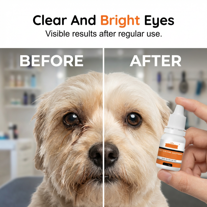 🐶💧 Cuidado ocular suave para mascotas | Gotas limpiadoras no agresivas, eliminan las secreciones oculares y las impurezas ✅