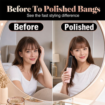 👩Modella i capelli in 3 secondi! Crea acconciature meravigliose sempre e ovunque. 💁Mini pettine wireless portatile per modellare la frangia