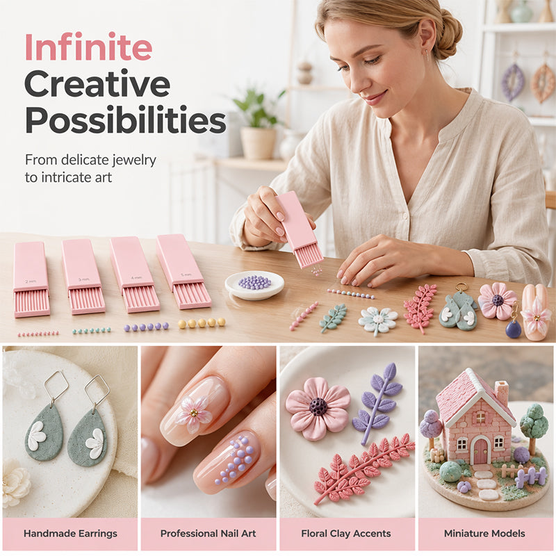 Set de Moldes para Bolitas de Arcilla en Miniatura Impresos en 3D