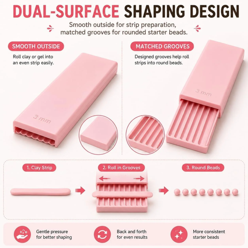 Set de Moldes para Bolitas de Arcilla en Miniatura Impresos en 3D