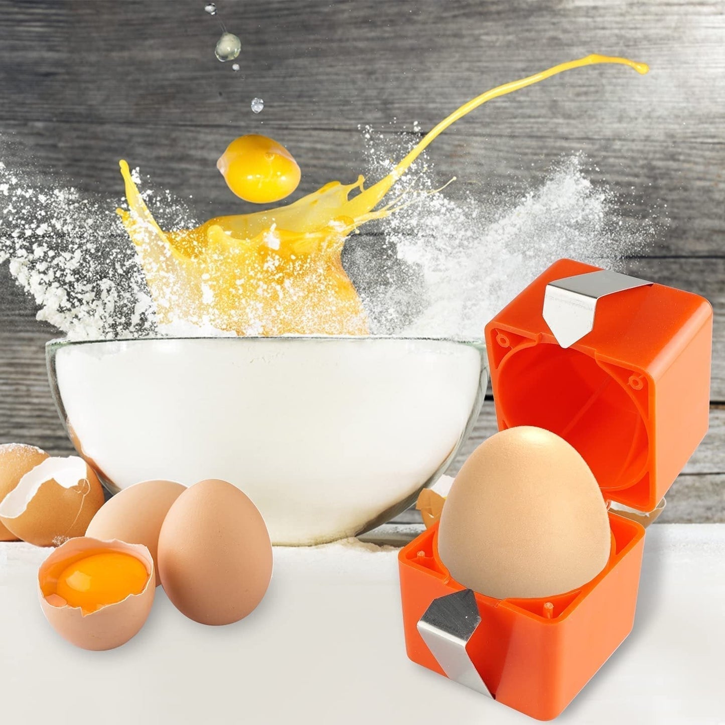 🍳 Rompedor de Huevos Rápido – Abre Cientos de Huevos Más Rápido y Limpio 🔥