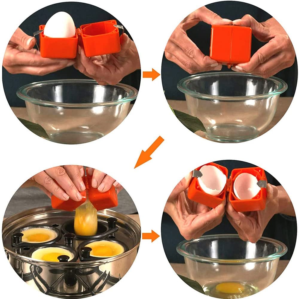 🍳 Rompedor de Huevos Rápido – Abre Cientos de Huevos Más Rápido y Limpio 🔥