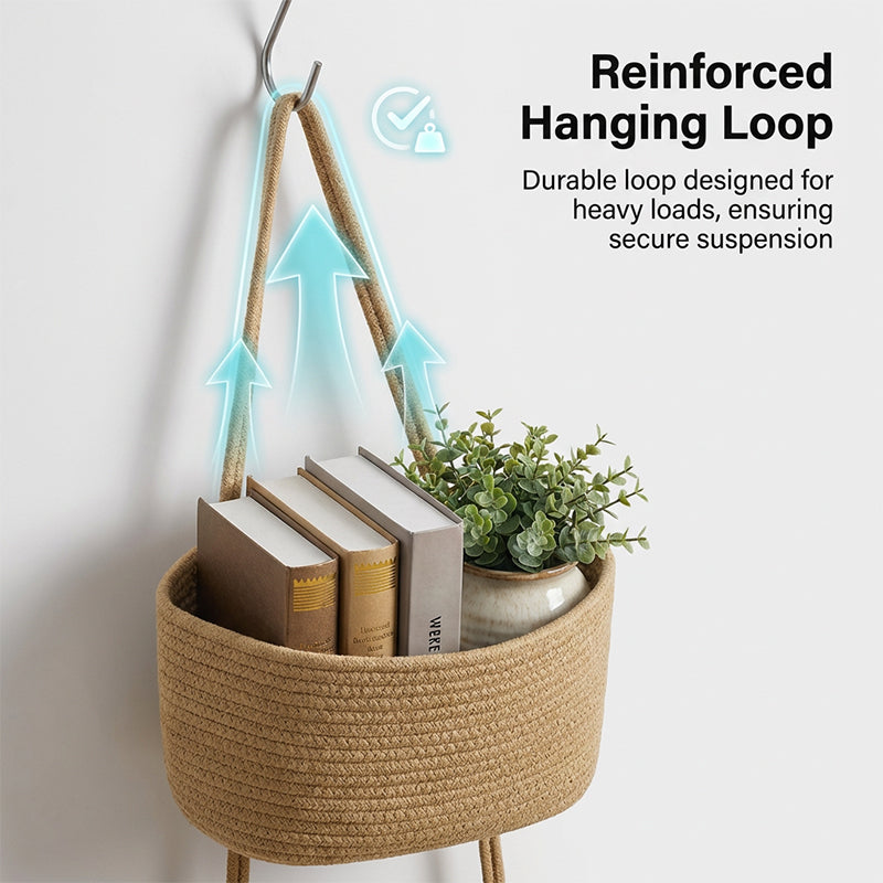 🧺 ¡50% DE DESCUENTO POR TIEMPO LIMITADO! ✨ Organizador Colgante de Pared – 3 Niveles, Estilo Boho, Ahorra Espacio 🏡