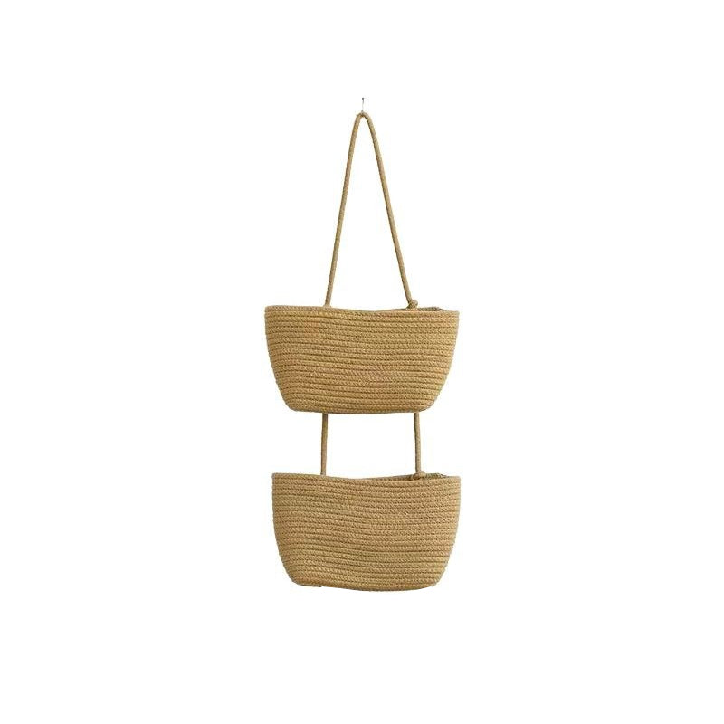 🧺 ¡50% DE DESCUENTO POR TIEMPO LIMITADO! ✨ Organizador Colgante de Pared – 3 Niveles, Estilo Boho, Ahorra Espacio 🏡