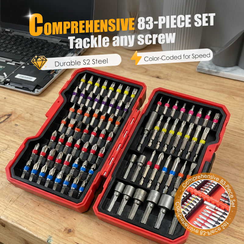 ❄️Summerfresh 50% DI SCONTO!🔧Set di 83 punte per cacciavite S2 – Un kit organizzato per il fai-da-te quotidiano