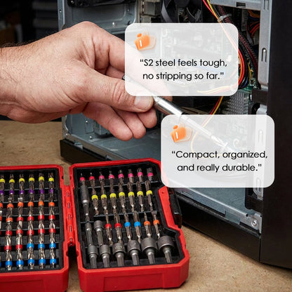 ❄️Summerfresh 50% DI SCONTO!🔧Set di 83 punte per cacciavite S2 – Un kit organizzato per il fai-da-te quotidiano