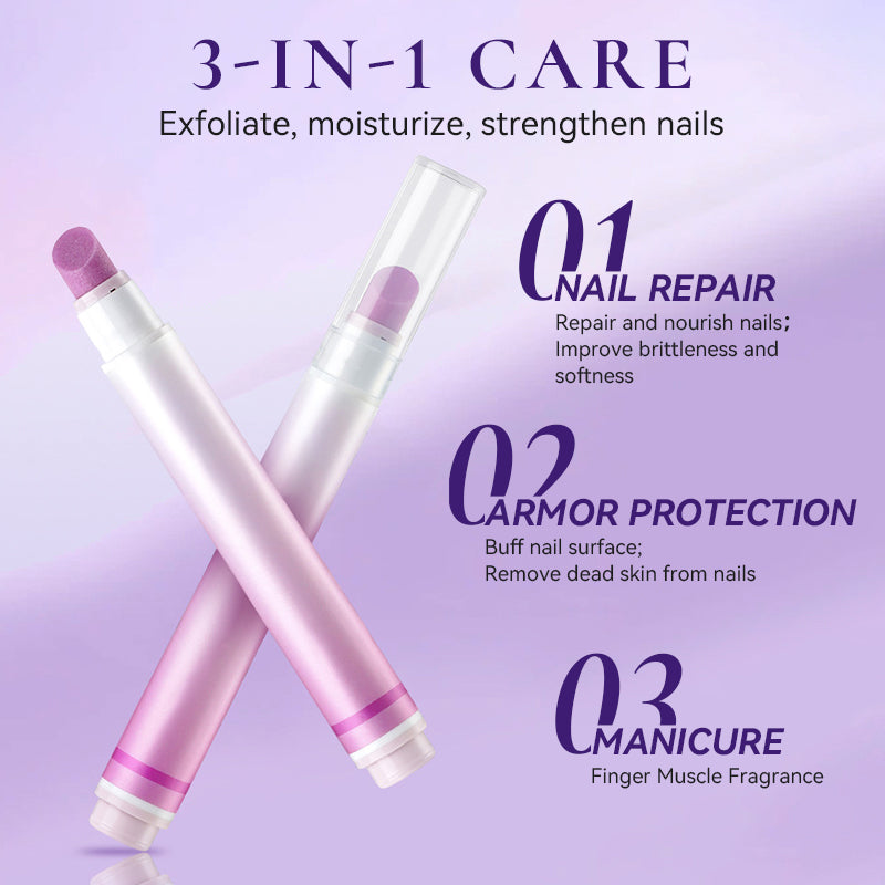 ✨ ¡Renueva tus cutículas al instante! Lápiz cerámico 3 en 1 para uñas, suave y sin arañazos