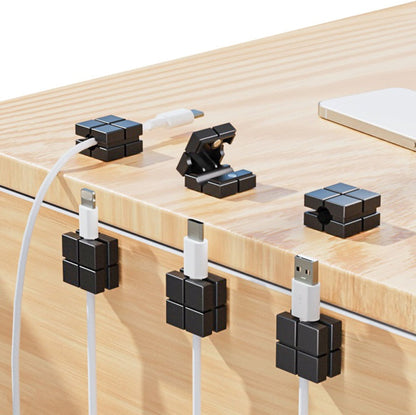 Clips Magnéticos Autoadhesivos para Cables
