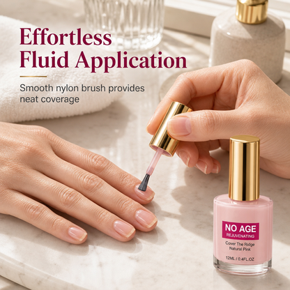 Liquido levigante e riempitivo per unghie con effetto lucido rosa nude, per unghie irregolari, 12 ml