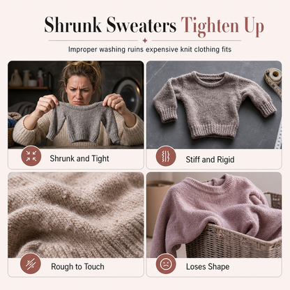 🧶 Trattamento ammorbidente per maglioni in lana e cashmere – Aiuta a ridare forma ai capi