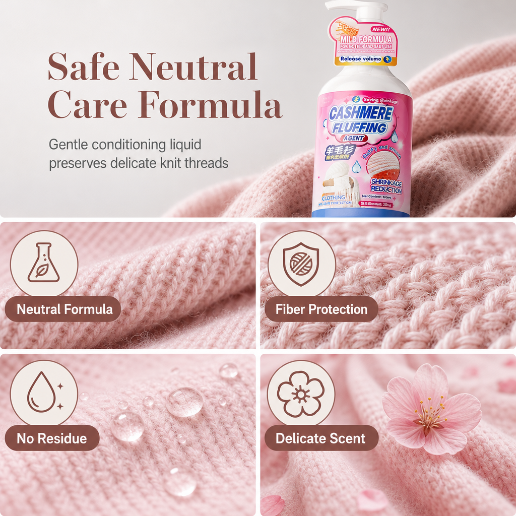 🧶 Trattamento ammorbidente per maglioni in lana e cashmere – Aiuta a ridare forma ai capi