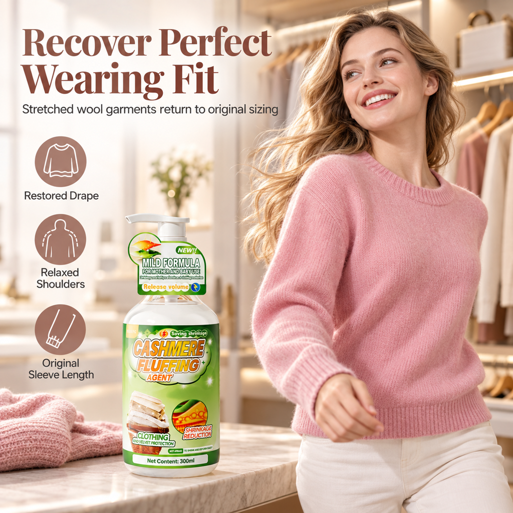 🧶 Trattamento ammorbidente per maglioni in lana e cashmere – Aiuta a ridare forma ai capi