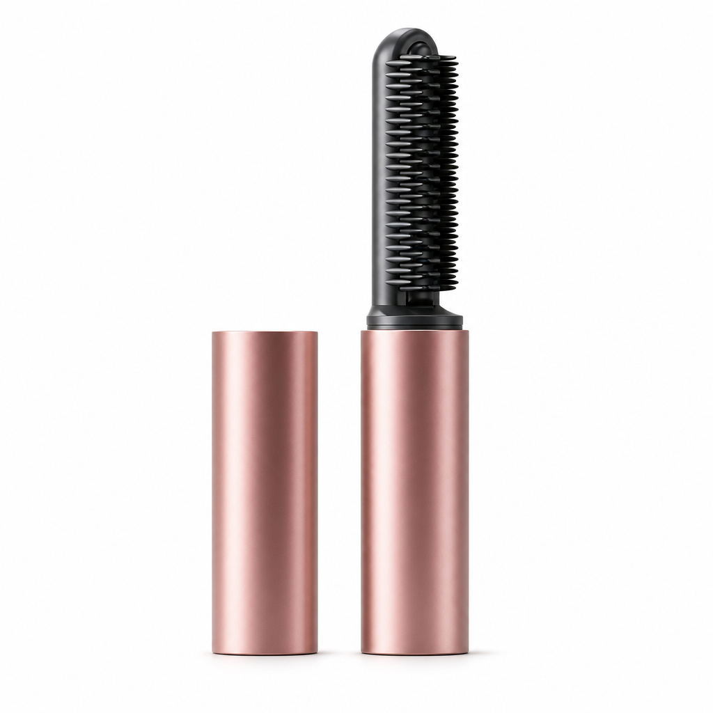 🔥50% OFF NOW!💇 Add Crown Volume Instantly! Cordless Heated Bangs Styling Comb, Portable Rechargeable Mini Hot Brush for Travel Hair Styling
