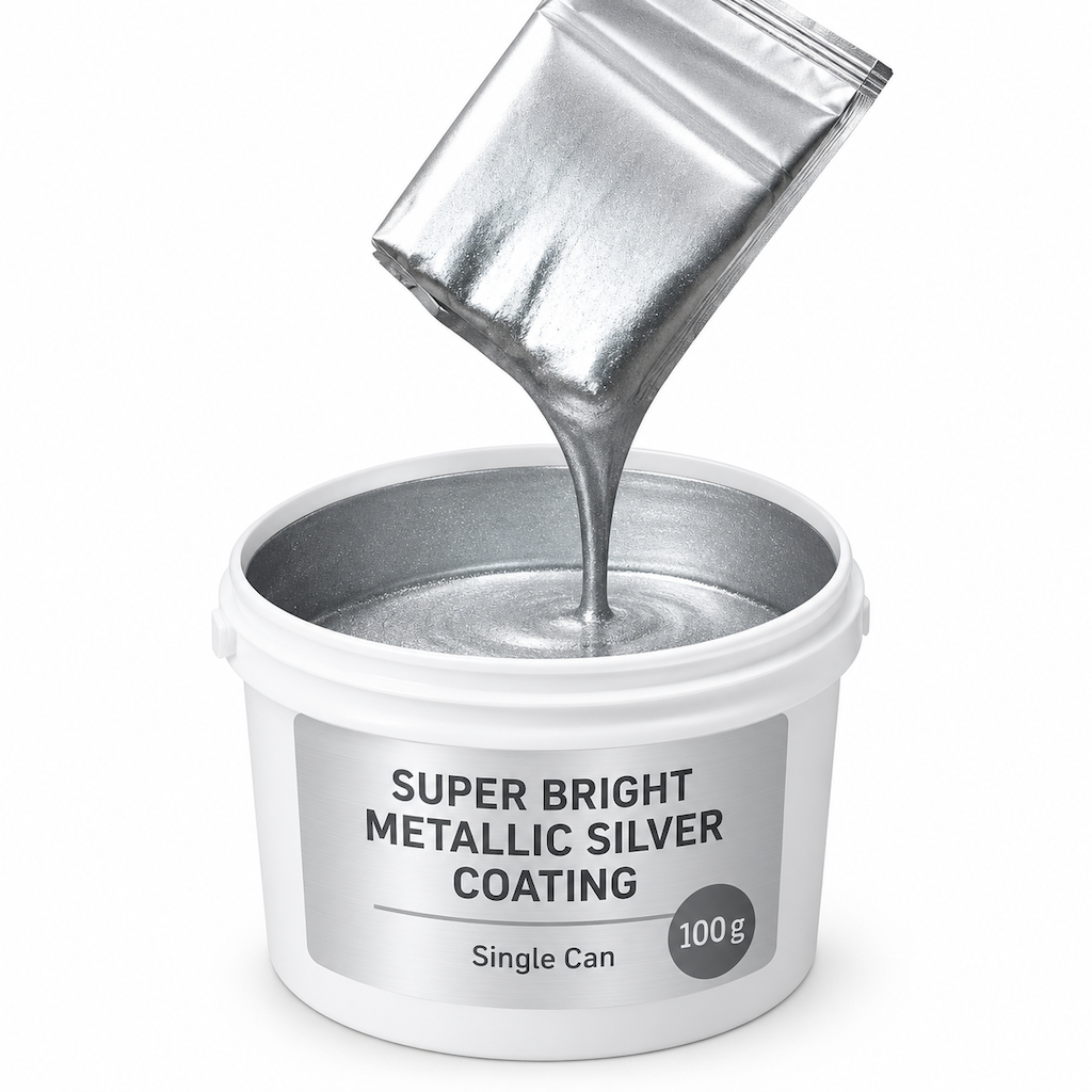 🎨 Vernice metallizzata argento a base d’acqua per rinnovare il metallo