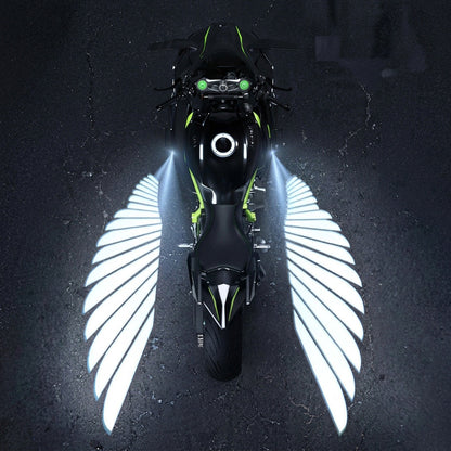 Luci LED da proiezione a forma di ali d'angelo per moto
