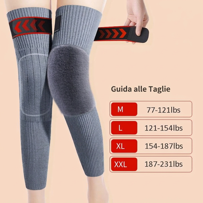 ⏳Offerta limitata⏰Ginocchiere termiche, elastiche, morbide e calde per sport all'aperto 🦵🔥
