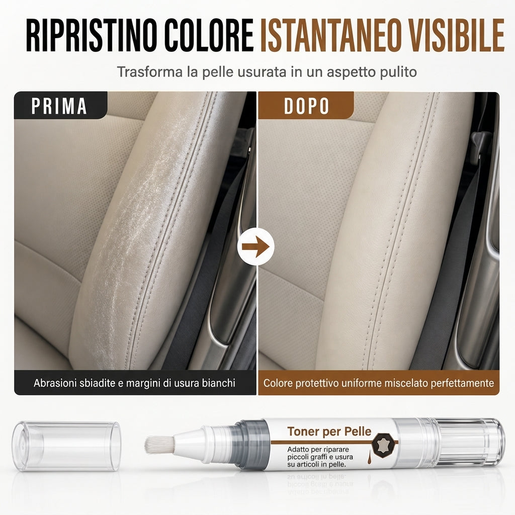 📢📢SCONTO DEL 60%! ⏰Penna ritocco per pelle per scarpe borse divani e giacche Ripristino colore e riparazione graffi
