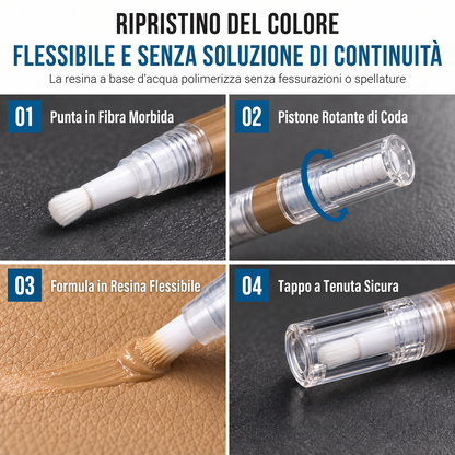 📢📢SCONTO DEL 60%! ⏰Penna ritocco per pelle per scarpe borse divani e giacche Ripristino colore e riparazione graffi